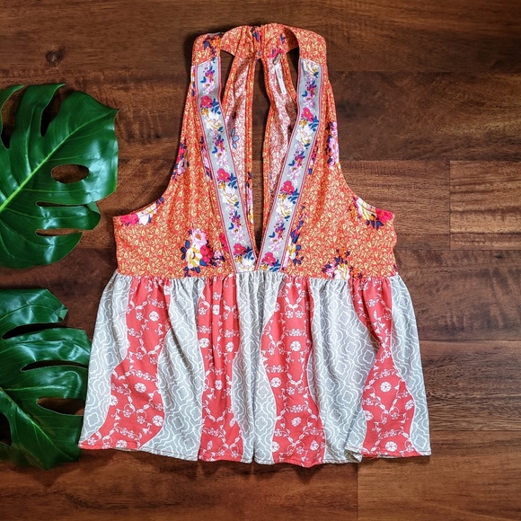 Free People Tops - Free People Low Cut Halter Top